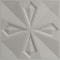 Ekena Millwork 19 5/8in. W x 19 5/8in. H Nikki EnduraWall Decorative 3D Wall Panel Covers 2.67 Sq. Ft. WP20X20NKBCR - alternate 5